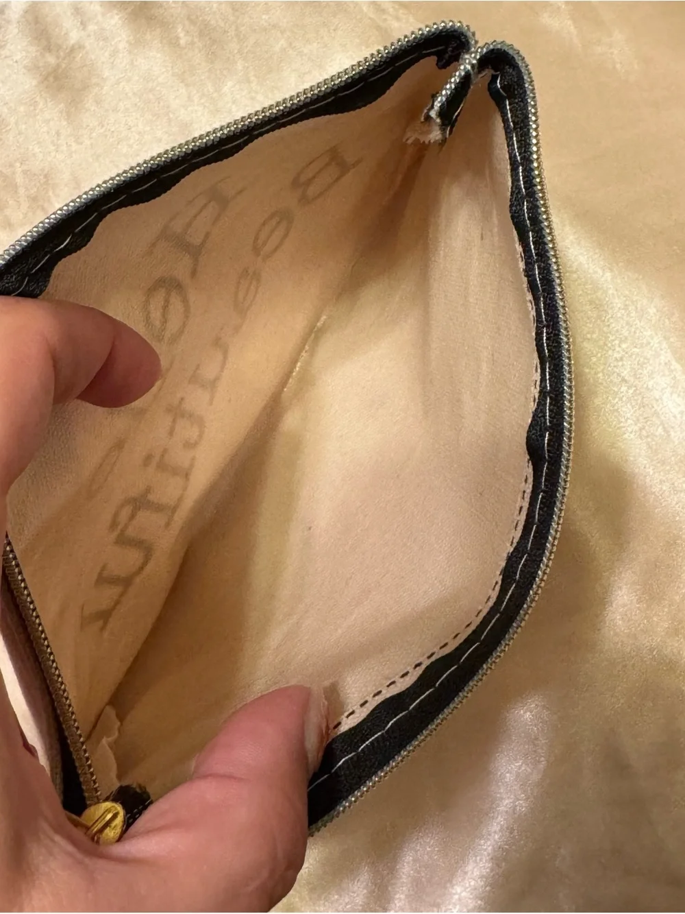 Hello Beautiful Canvas Cosmetic Bag